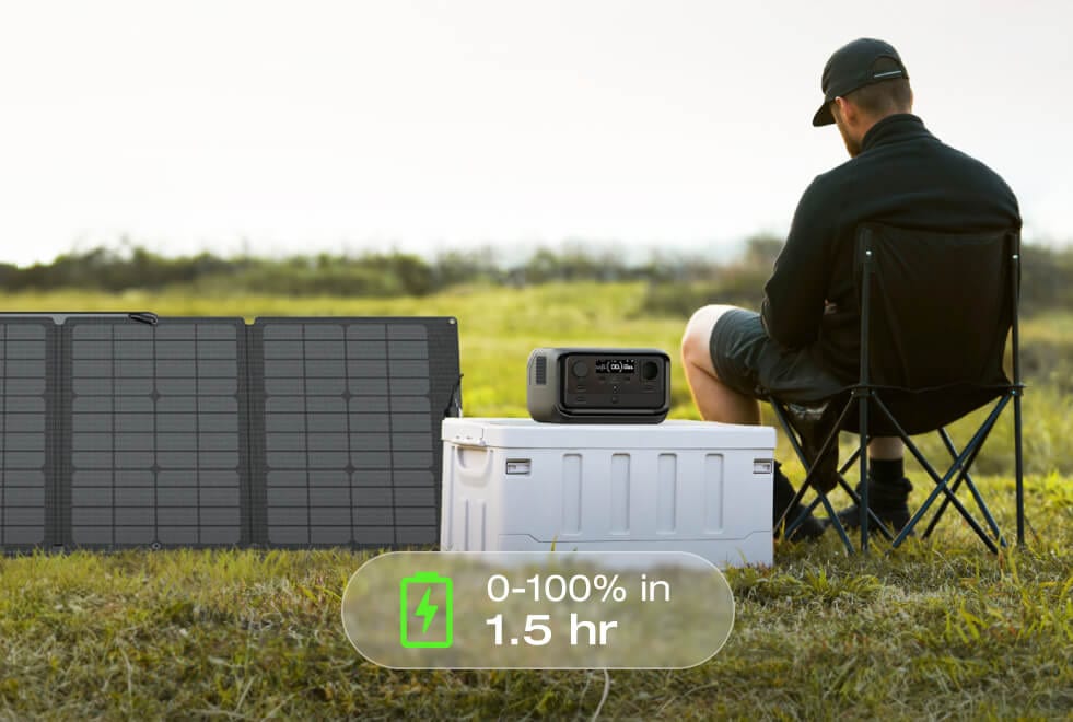 4 charging options, safely charge 0-100% in 1 hr