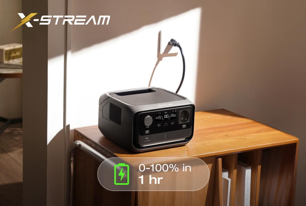 4 charging options, safely charge 0-100% in 1 hr