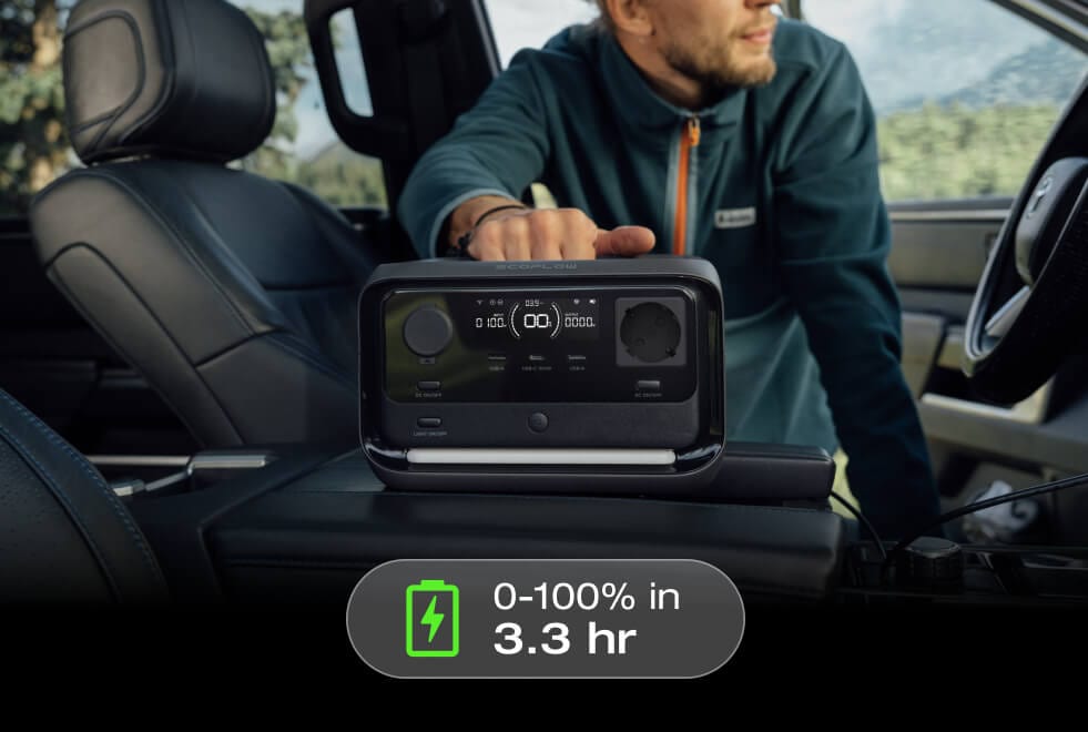 4 charging options, safely charge 0-100% in 1 hr