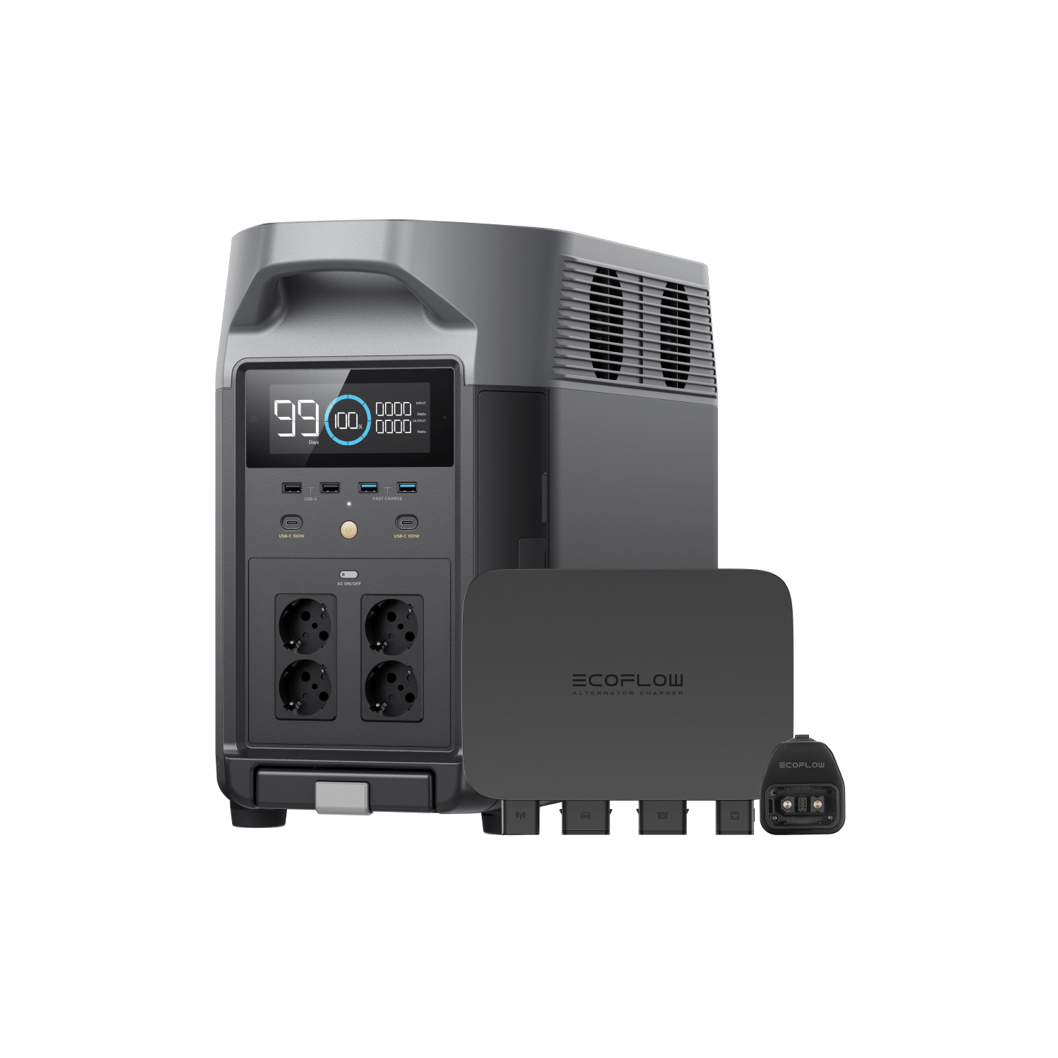 EcoFlow 800W Alternator Charger + EcoFlow DELTA Pro + Smart EcoFlow 800W Alternator Charger + EcoFlow DELTA Pro + Smart