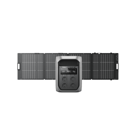 EcoFlow DELTA 3 Max Series Solar Generator (PV220W) DELTA 3 Max Plus / 1*NextGen 220W Bifacial Portable Solar Panel