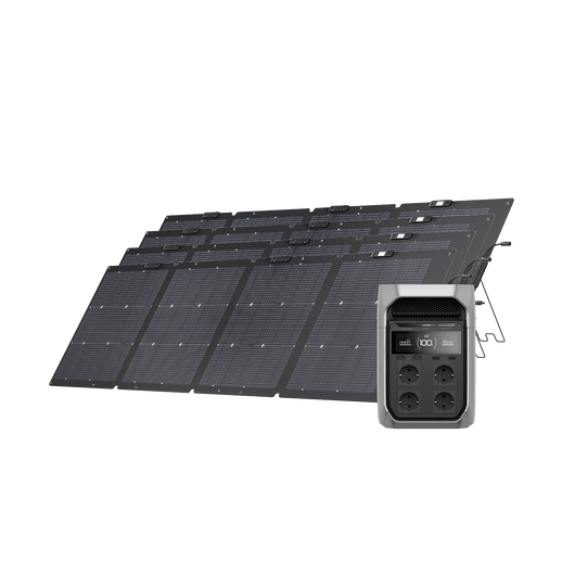 EcoFlow DELTA 3 Series Solar Generator (PV220W) DELTA 3 Plus / 4*220W Portable Solar Panel