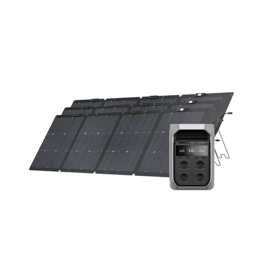 EcoFlow DELTA 3 Series Solar Generator (PV220W) DELTA 3 Plus / 3*220W Portable Solar Panel