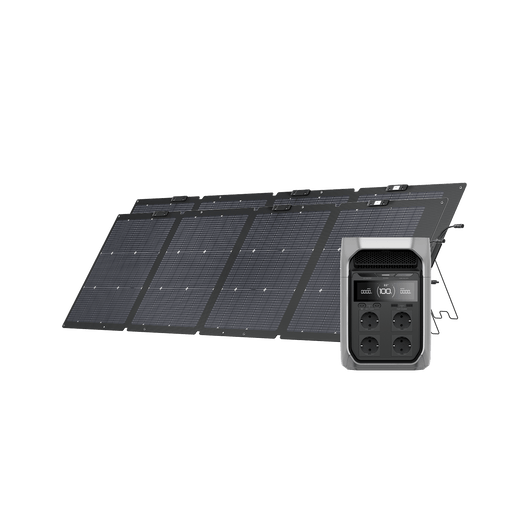 EcoFlow DELTA 3 Series Solar Generator (PV220W) DELTA 3 Plus / 2*220W Portable Solar Panel