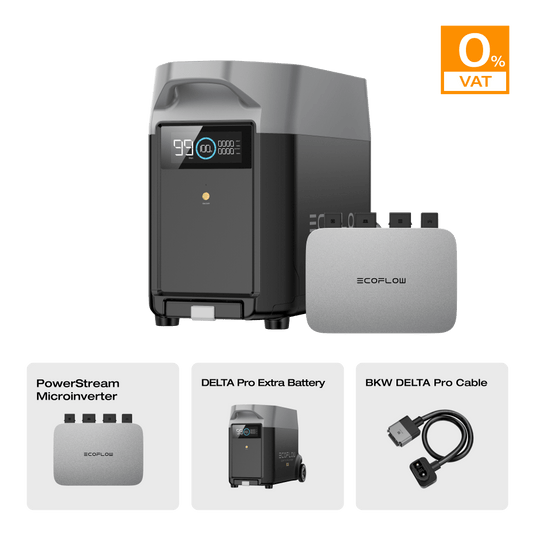 EcoFlow DELTA Pro Smart Extra Battery (Refurbished) 0% VAT (Only Germany) DELTA Pro Extra Battery + PowerStream 800 W(Member-only)