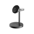 Load image into Gallery viewer, EcoFlow RAPID Mag Qi2 Wireless Charging Stand (3-in-1) Midnight Black