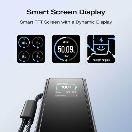 EcoFlow RAPID Power Bank (25,000mAh, 170W, 100W Built-In and Retractable Cables)