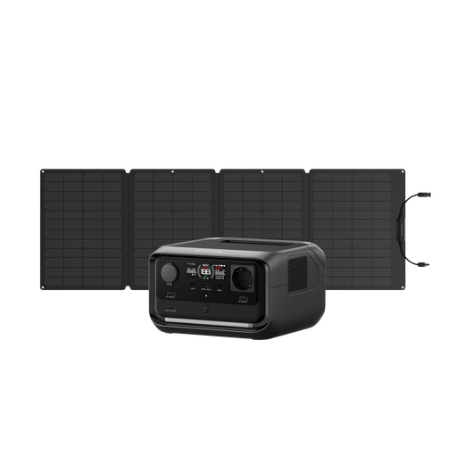 EcoFlow RIVER 3 Plus Solar Generator (PV 60W) RIVER 3 Plus / 110W Portable Solar Panel