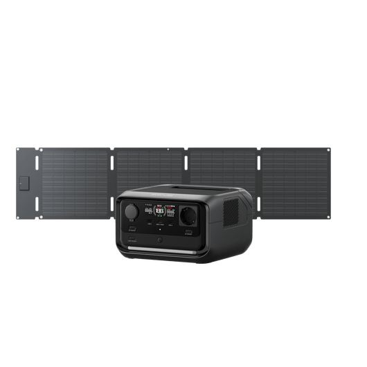 EcoFlow RIVER 3 Plus Solar Generator (PV 60W) RIVER 3 Plus / 60W Portable Solar Panel (Type-C)