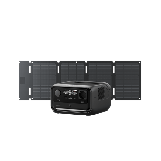 EcoFlow RIVER 3 Plus Solar Generator (PV 60W) RIVER 3 Plus / 45W Portable Solar Panel (Type-C)