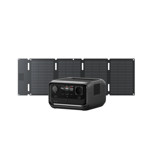 EcoFlow RIVER 3 Plus Solar Generator (PV 60W) RIVER 3 Plus / 45W Portable Solar Panel (Type-C)