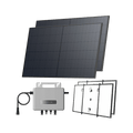 Load image into Gallery viewer, EcoFlow STREAM Balcony Kit Lattice Balcony / (1040Wp) 2 × 520W Rigid Solar Panel + STREAM Microinverter / Hook Kit: Lattice Balcony