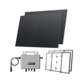 Load image into Gallery viewer, EcoFlow STREAM Balcony Kit Glass Balcony / (800Wp) 2 × 400W Rigid Solar Panel + STREAM Microinverter / Bracket: Semi-enclosed Balcony