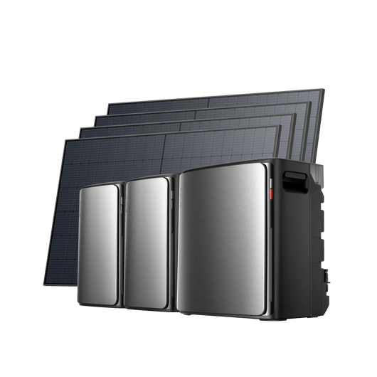 EcoFlow STREAM Ultra X STREAM Ultra X / 2 × STREAM AC Pro (with 2 × FREE Parallel Cable) + 4 × 520W Bifacial Solar Panel