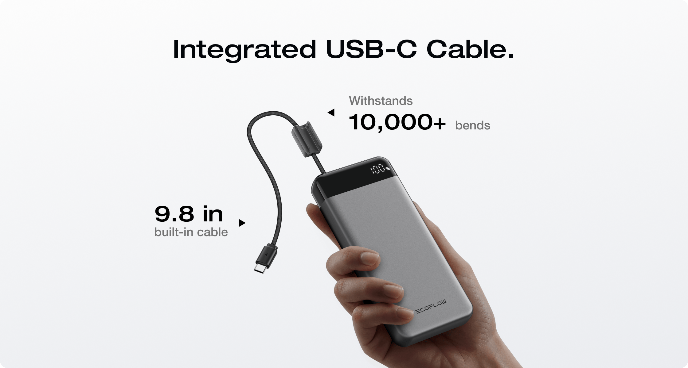 Pin dự phòng EcoFlow RAPID 20000mAh tích hợp cáp sạc tiện lợi