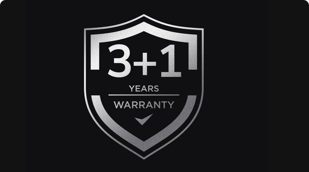 <p>Extensive warranty of up to 4 years</p>