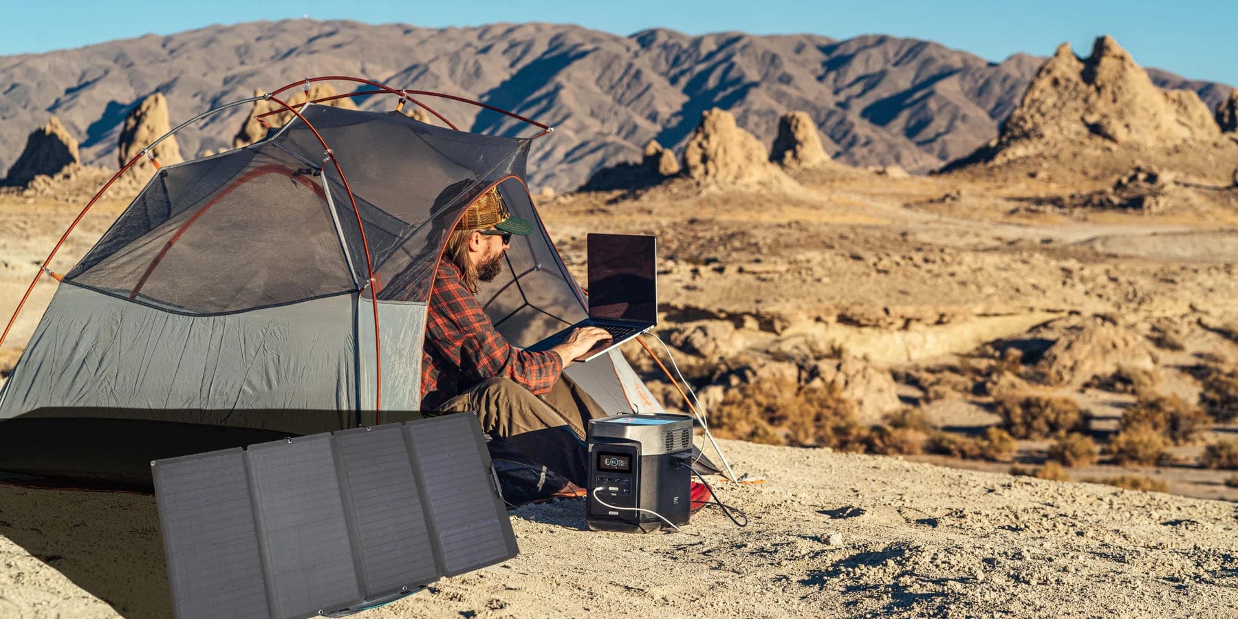 Ecoflow 160W Portable Solar Panel 2 Pc 160wsp 01 ecoflow kenya official online store monocrystalline silicon 5. 6kg in weight 30-60° integrated adjustable bracket 2 years warranty lightweight and compact; ultra-portable