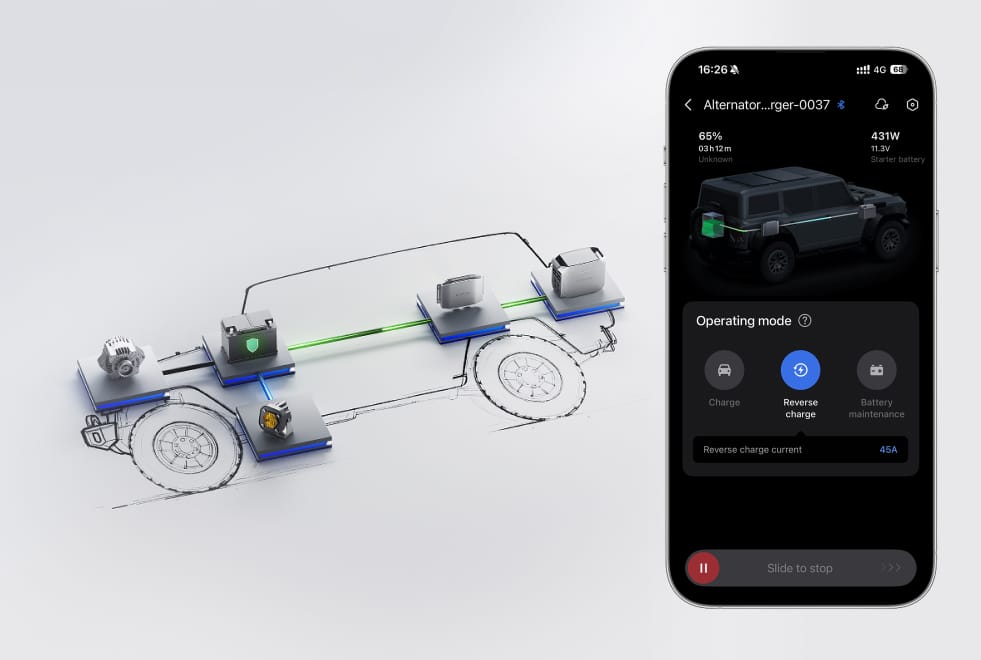 Reverse Charging for Car Battery Protection