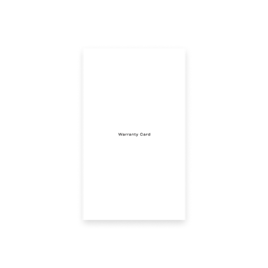 Warranty Card