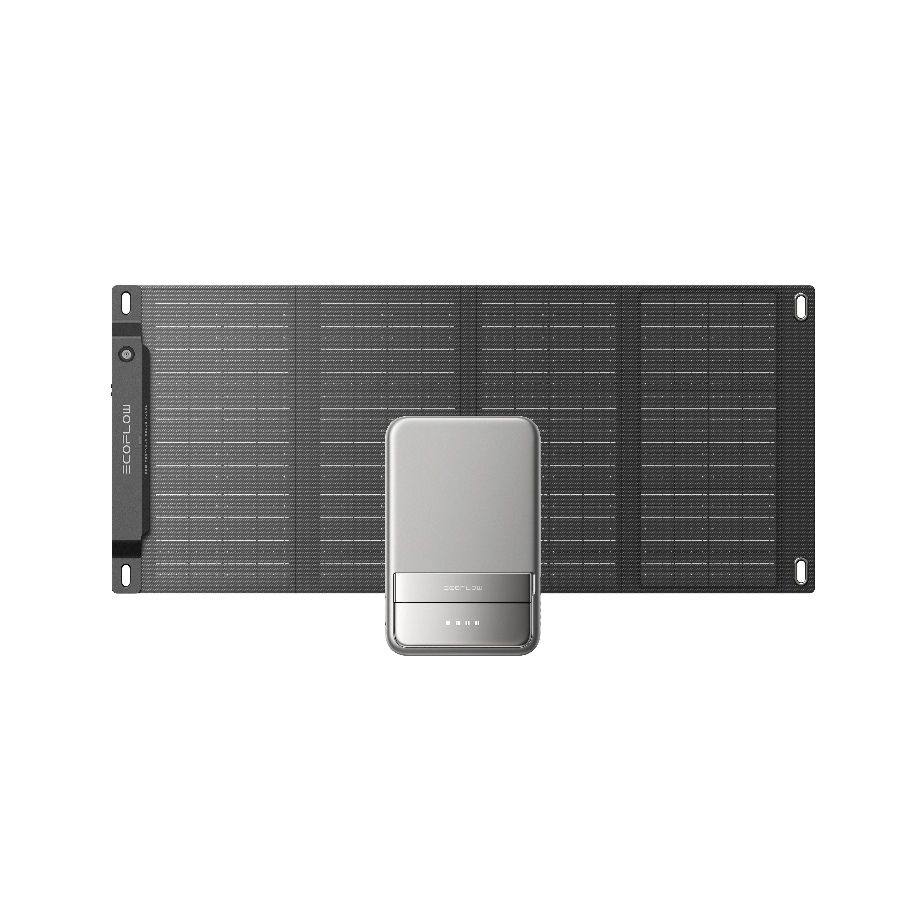 EcoFlow 28W Portable Solar Panel 28W Portable Solar Panel + rapid 5000 (silver)