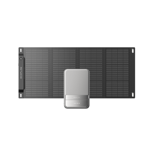 EcoFlow 28W Portable Solar Panel 28W Portable Solar Panel + rapid 5000 (silver)