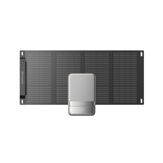 EcoFlow 28W Portable Solar Panel 28W Portable Solar Panel + rapid 5000 (silver)
