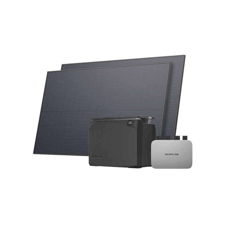 Load image into Gallery viewer, EcoFlow 450W Portable Solar Panel 450W*2 Rigid Solar Panel / PowerStream + Waterproof Battery 2 kWh(BKW DP Cable 0.5m) / Incl. VAT
