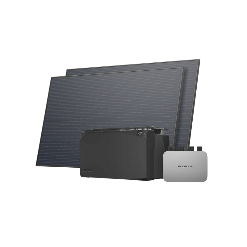 Load image into Gallery viewer, EcoFlow 450W Portable Solar Panel 450W*2 Rigid Solar Panel / PowerStream + Waterproof Battery 5 kWh(BKW DP Cable 0.5m) / Incl. VAT
