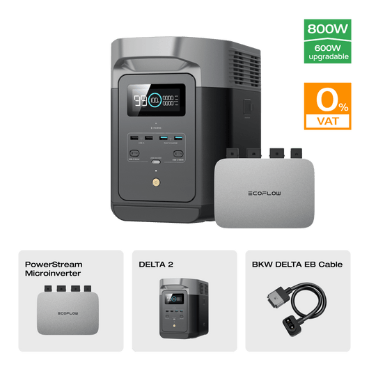 EcoFlow DELTA 2 Portable Power Station 0% VAT (Only DE) DELTA 2 + PowerStream 600W