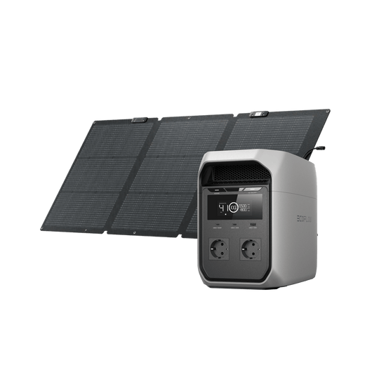 EcoFlow DELTA 3 Classic (1024Wh) Portable Power Station EcoFlow NextGen 160W Portable Solar Panel