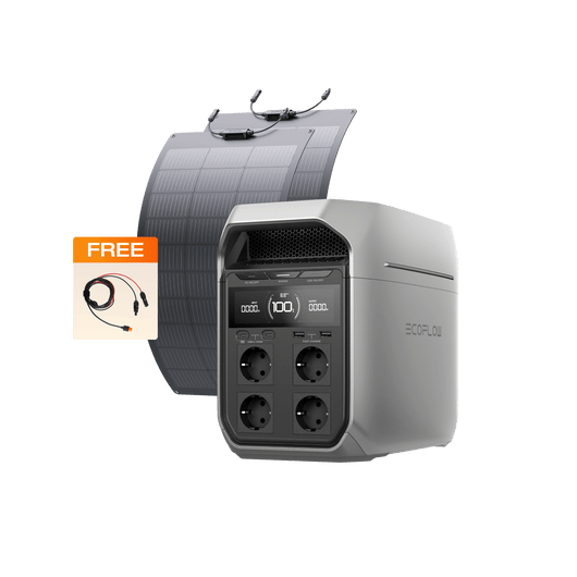 EcoFlow DELTA 3 Classic (1024Wh) Portable Power Station DELTA 3 Classic + 100W Flexible Solar Panel*2