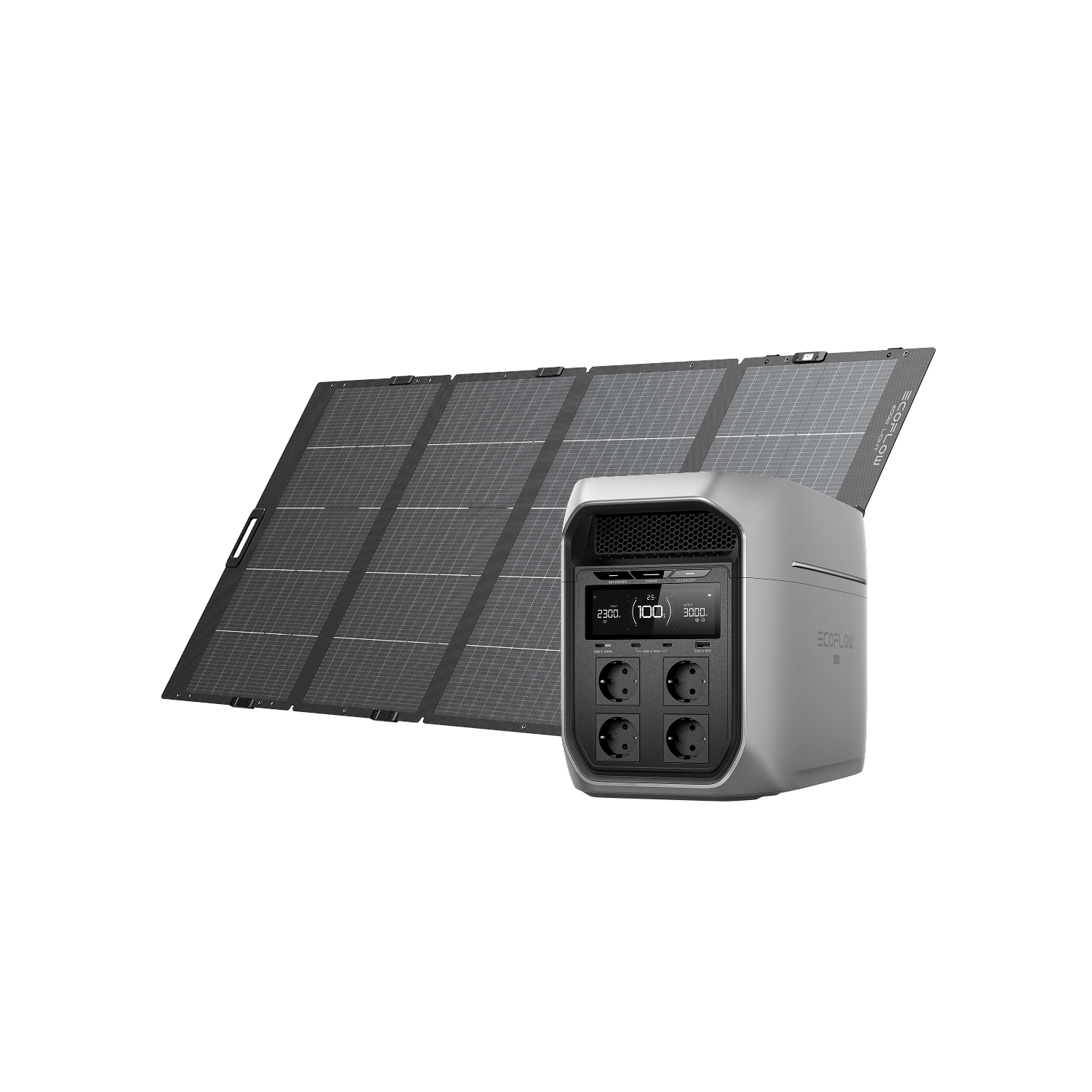 EcoFlow DELTA 3 Max Series (2048Wh) Portable Power Station DELTA 3 Max Plus (2048Wh) / 400W Lightweight Portable Solar Panel