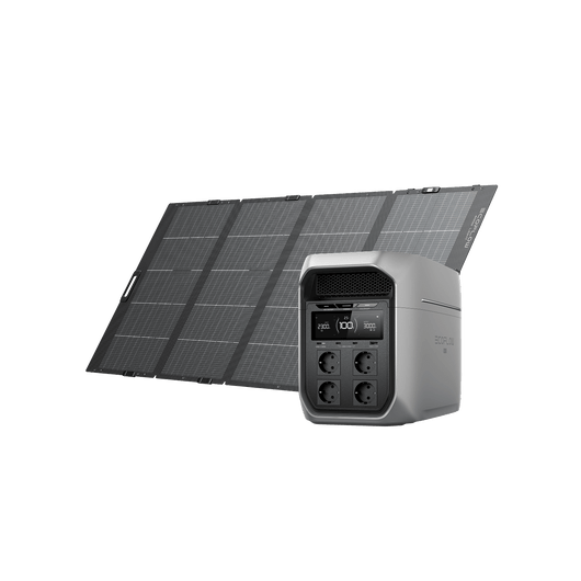 EcoFlow DELTA 3 Max Series (2048Wh) Portable Power Station DELTA 3 Max Plus (2048Wh) / 400W Lightweight Portable Solar Panel