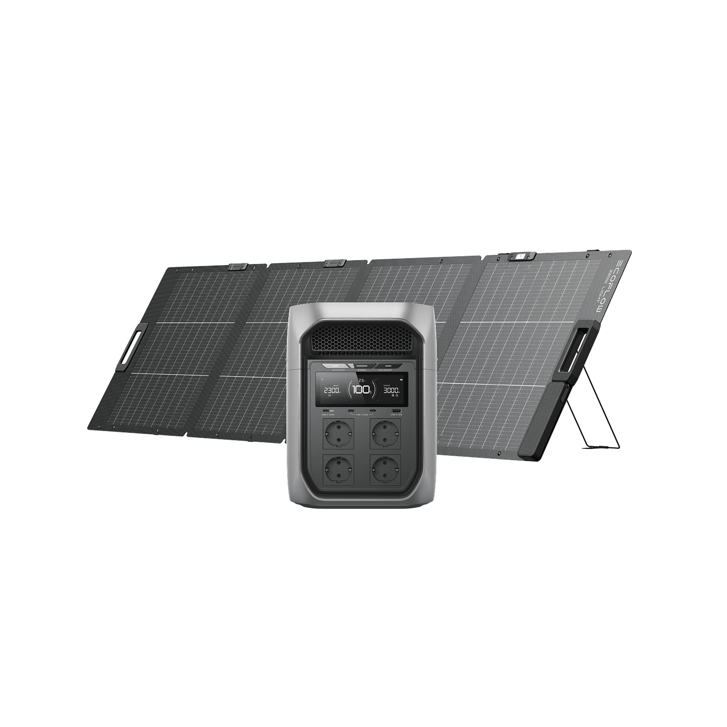 EcoFlow DELTA 3 Max Plus + 220W Bifacial Solar Panel