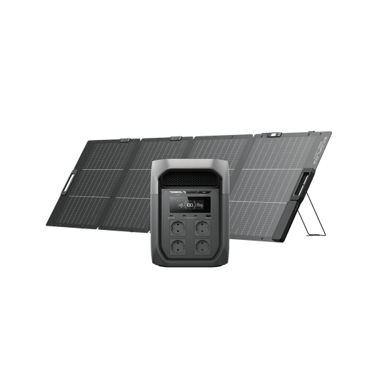 EcoFlow DELTA 3 Max Series (2048Wh) Portable Power Station DELTA 3 Max (2048Wh) / 220W Bifacial Portable Solar Panel