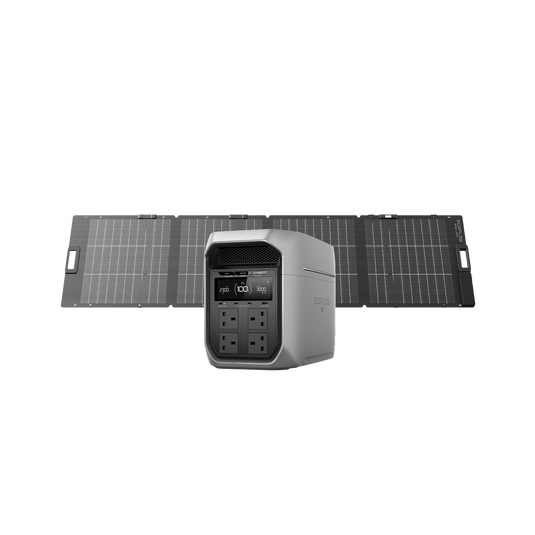 EcoFlow DELTA 3 Max Series (2048Wh) Portable Power Station (For Ireland) DELTA 3 Max Plus (2048Wh) / NextGen 220W Bifacial Solar Panel