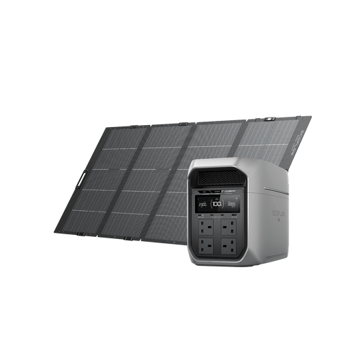 EcoFlow DELTA 3 Max Series (2048Wh) Portable Power Station (For Ireland) DELTA 3 Max Plus (2048Wh) / 400W Lightweight Portable Solar Panel
