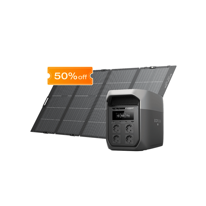 EcoFlow DELTA 3 Max Series Portable Power Station DELTA 3 Max / 400W Lightweight Portable Solar Panel