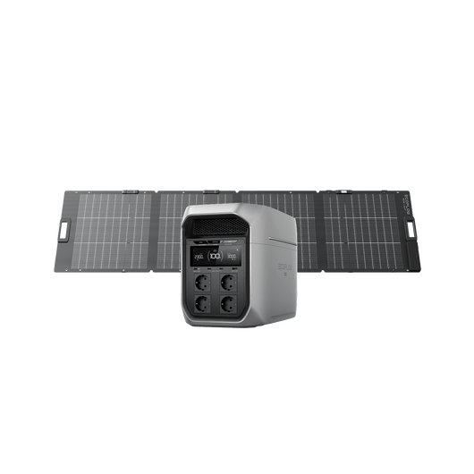 EcoFlow DELTA 3 Max Series Portable Power Station DELTA 3 Max Plus / NextGen 220W Bifacial Portable Solar Panel