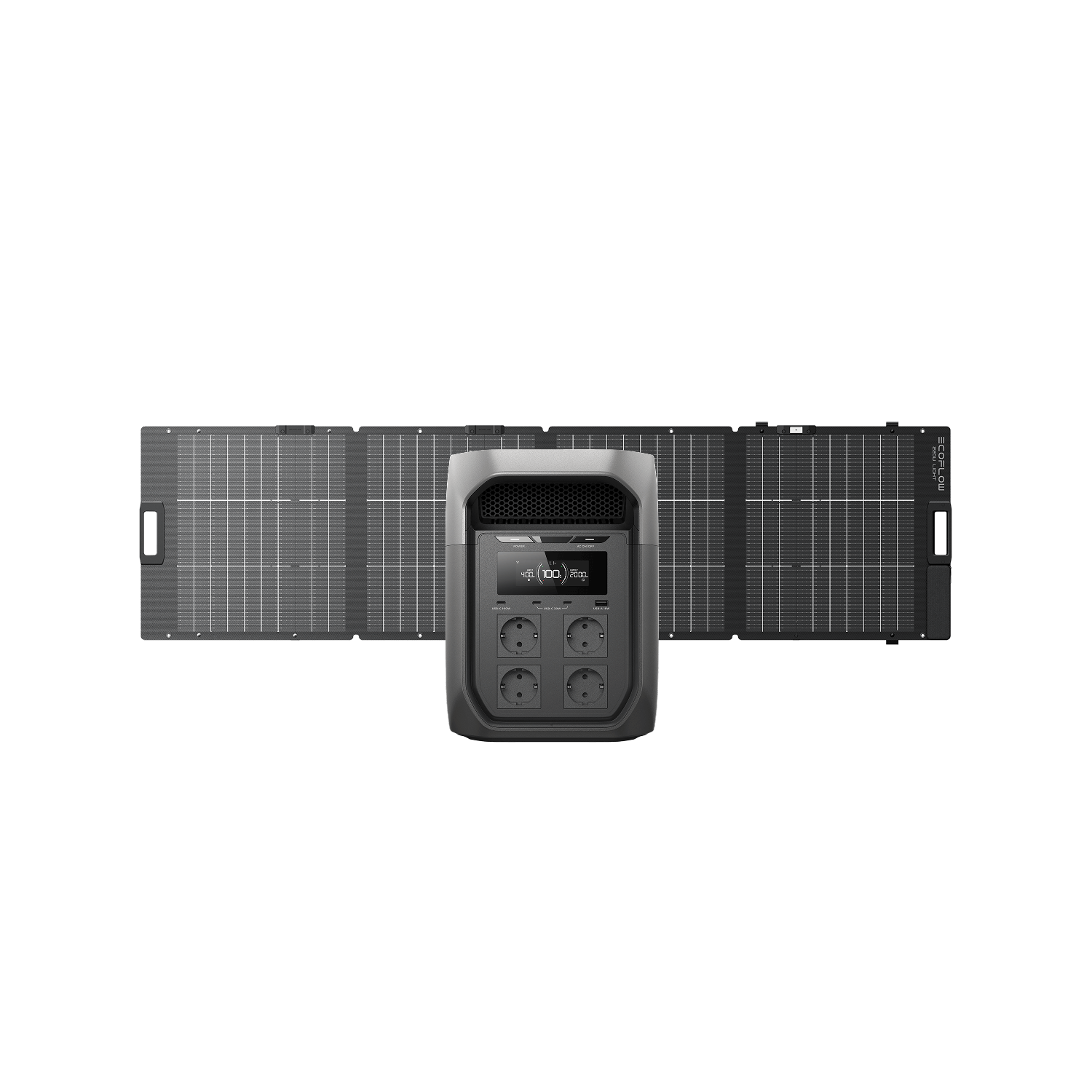 EcoFlow DELTA 3 Max Series Solar Generator (PV220W) DELTA 3 Max / 1*NextGen 220W Bifacial Portable Solar Panel