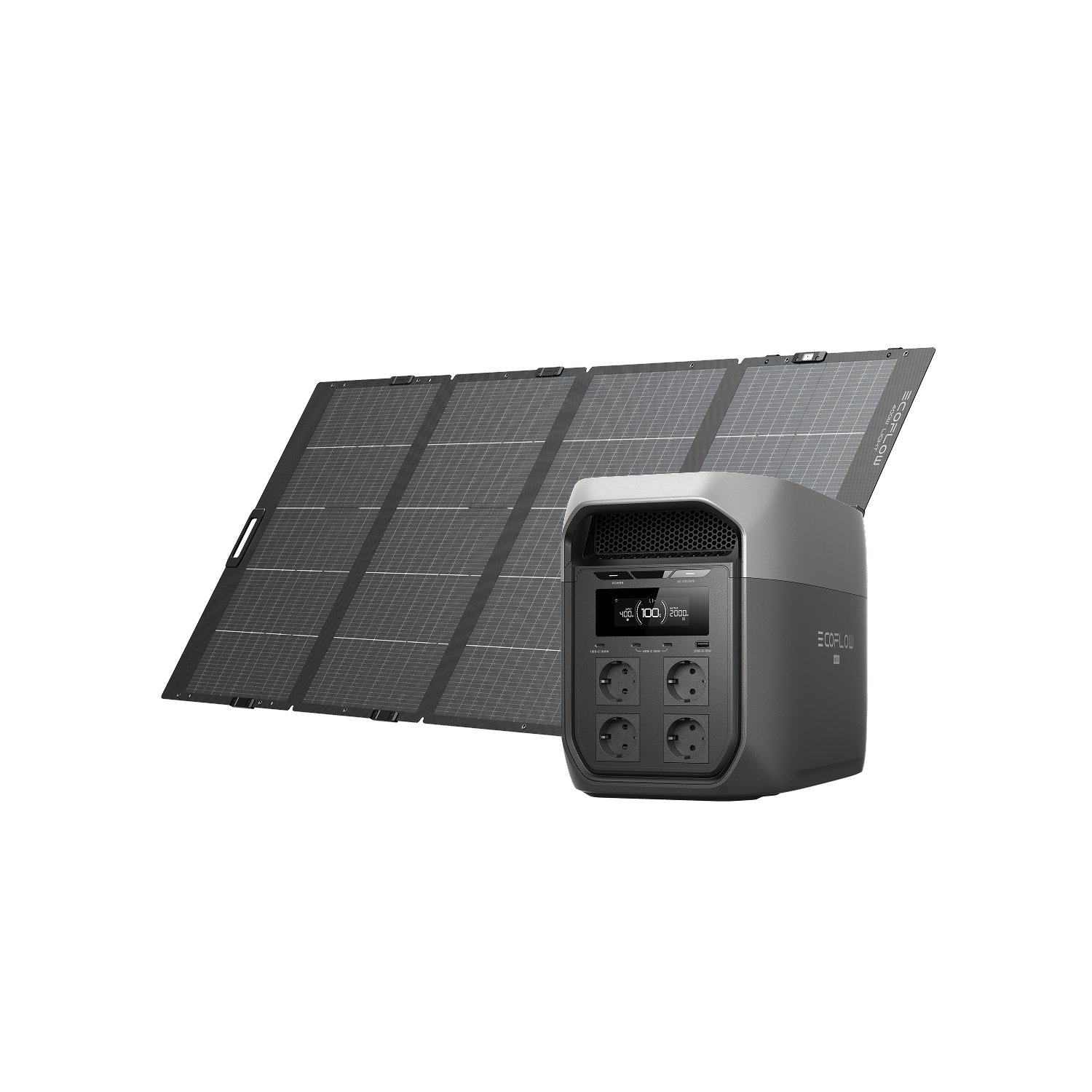 EcoFlow DELTA 3 Max Series Solar Generator (PV400W) DELTA 3 Max / 1*400W Lightweight Portable Solar Panel