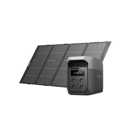 EcoFlow DELTA 3 Max Series Solar Generator (PV400W) DELTA 3 Max / 1*400W Lightweight Portable Solar Panel