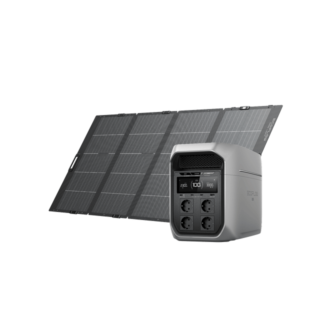 EcoFlow DELTA 3 Max Series Solar Generator (PV400W) DELTA 3 Max Plus / 1*400W Lightweight Portable Solar Panel