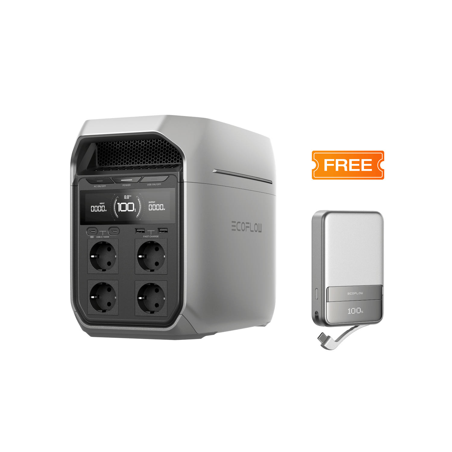 EcoFlow DELTA 3 Series Portable Power Station DELTA 3 Plus / No Accessory