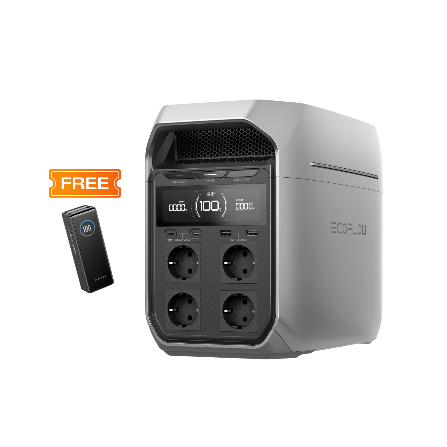 EcoFlow DELTA 3 Series Portable Power Station DELTA 3 Plus / No Accessory