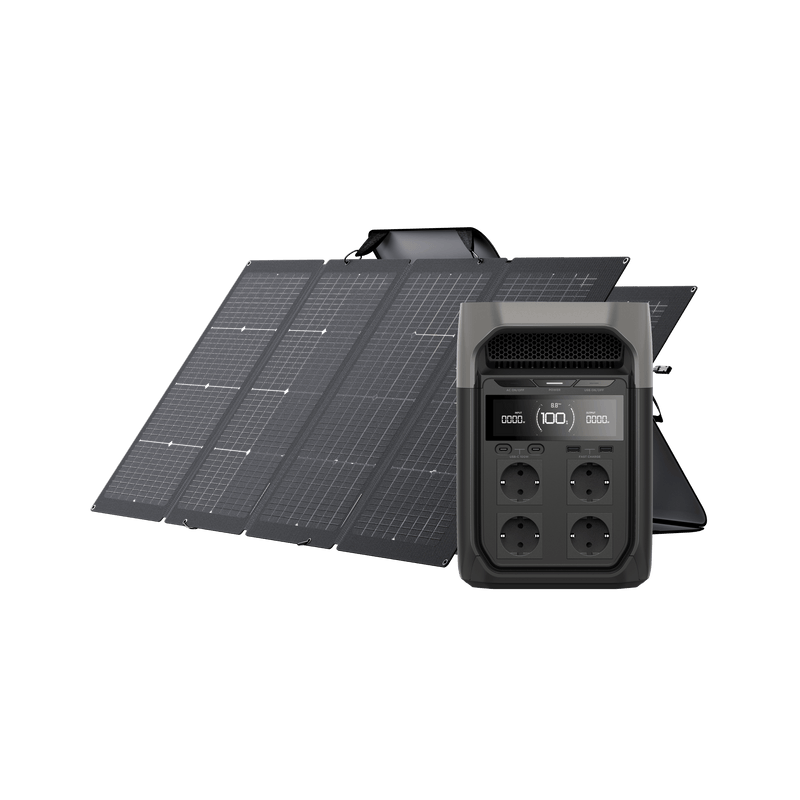 Load image into Gallery viewer, EcoFlow DELTA 3 Series Solar Generator (PV220W) DELTA 3 / 2*220W Portable Solar Panel
