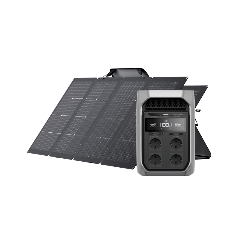 Load image into Gallery viewer, EcoFlow DELTA 3 Series Solar Generator (PV220W) DELTA 3 Plus / 2*220W Portable Solar Panel
