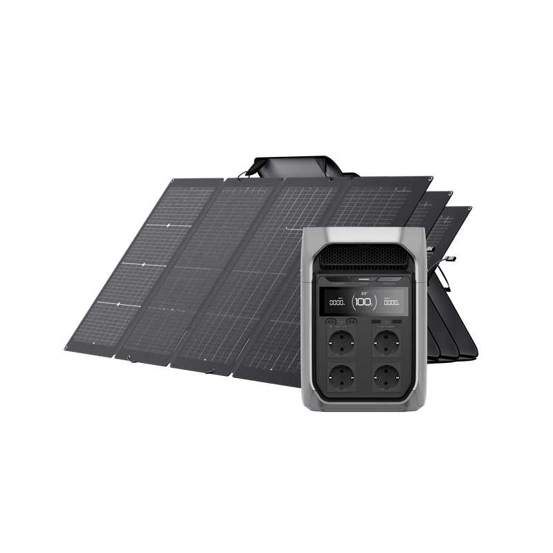 Load image into Gallery viewer, EcoFlow DELTA 3 Series Solar Generator (PV220W) DELTA 3 Plus / 3*220W Portable Solar Panel
