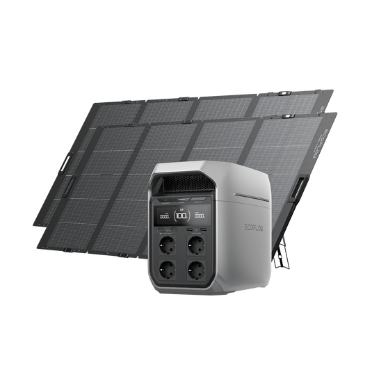 EcoFlow DELTA 3 Series Solar Generator (PV400W) DELTA 3 Plus / 2*400W Solar Panel