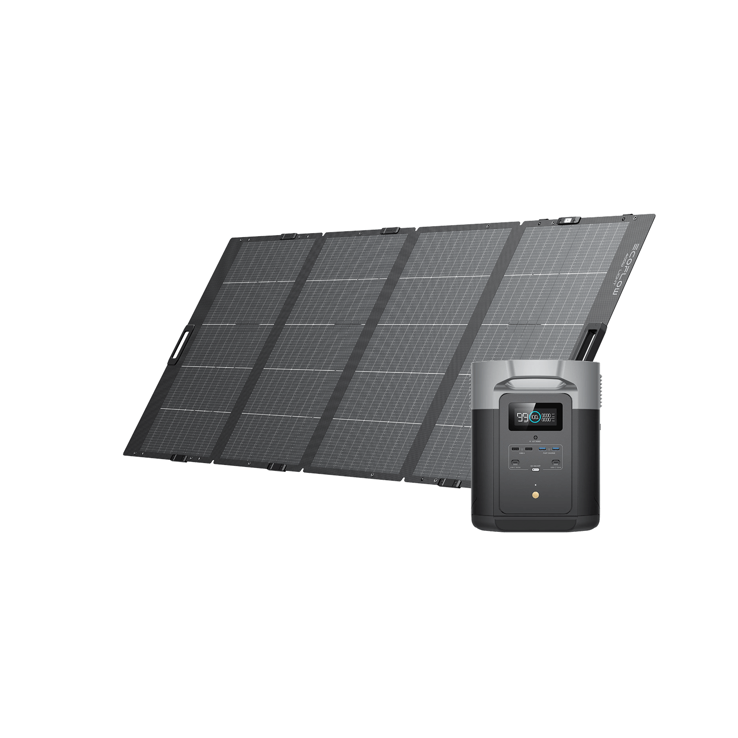 EcoFlow Delta Max 2000W with 400W Solar Panel Array